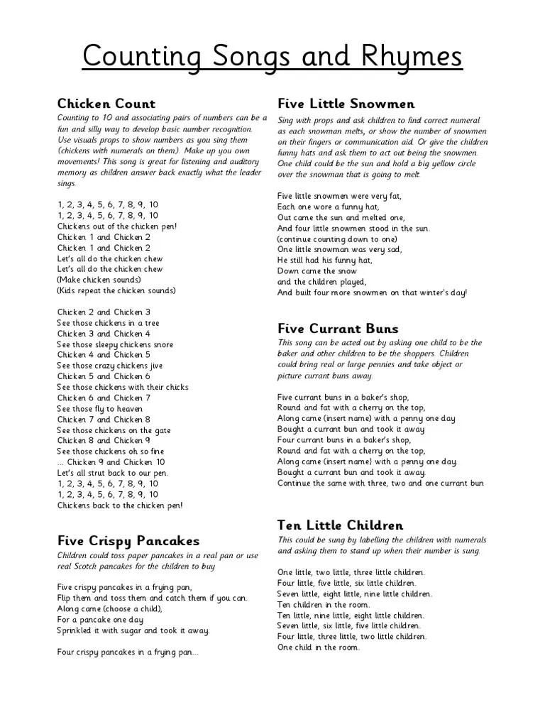 Counting Songs | PDF | Camel | Leisure