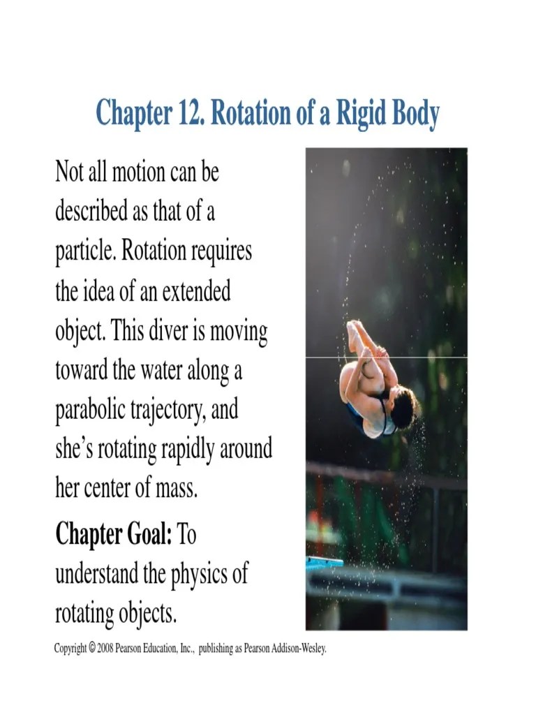 Slides Of Chapter 12. Rotation Of A Rigid Body | PDF