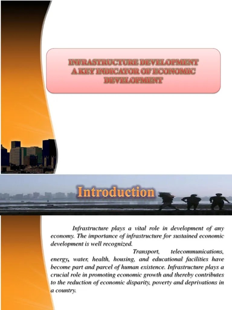 Infrastructure Development A Key Indicator Of Economic Development | PDF | Infrastructure ...