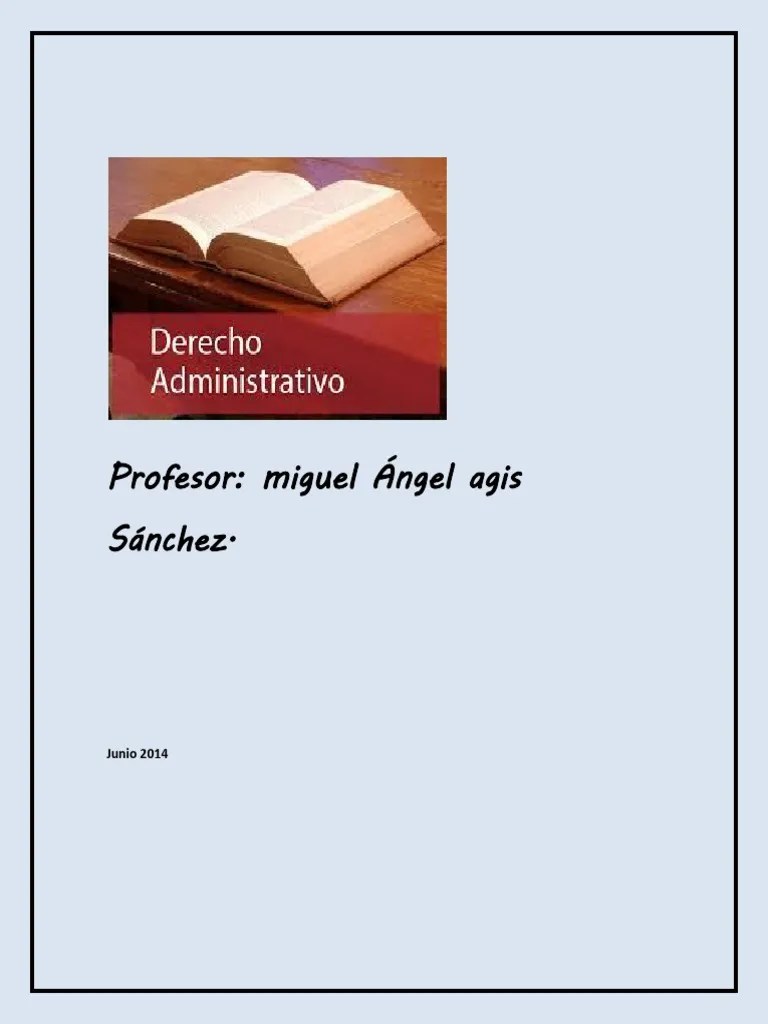 Apuntes De Derecho Administrativo | PDF | Administración Pública | Secretario De Estado