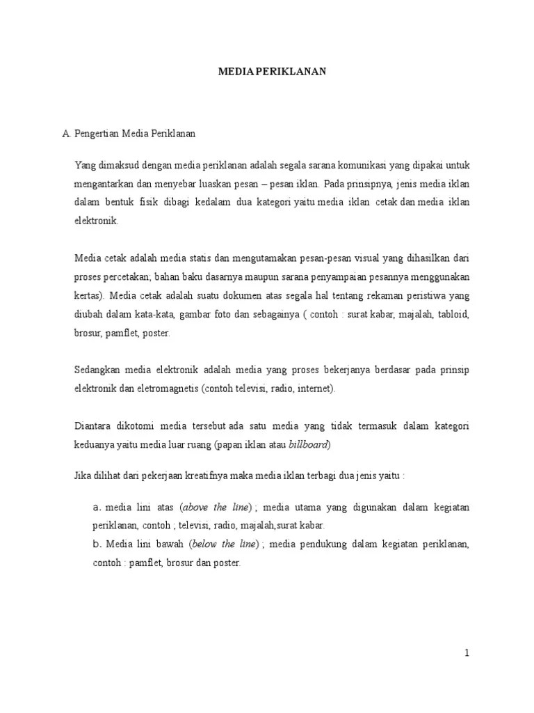 Iklan baris biasanya ditemukan dalam koran dan majalah. Contoh Gambar Iklan Media Cetak Dan Elektronik - Contoh