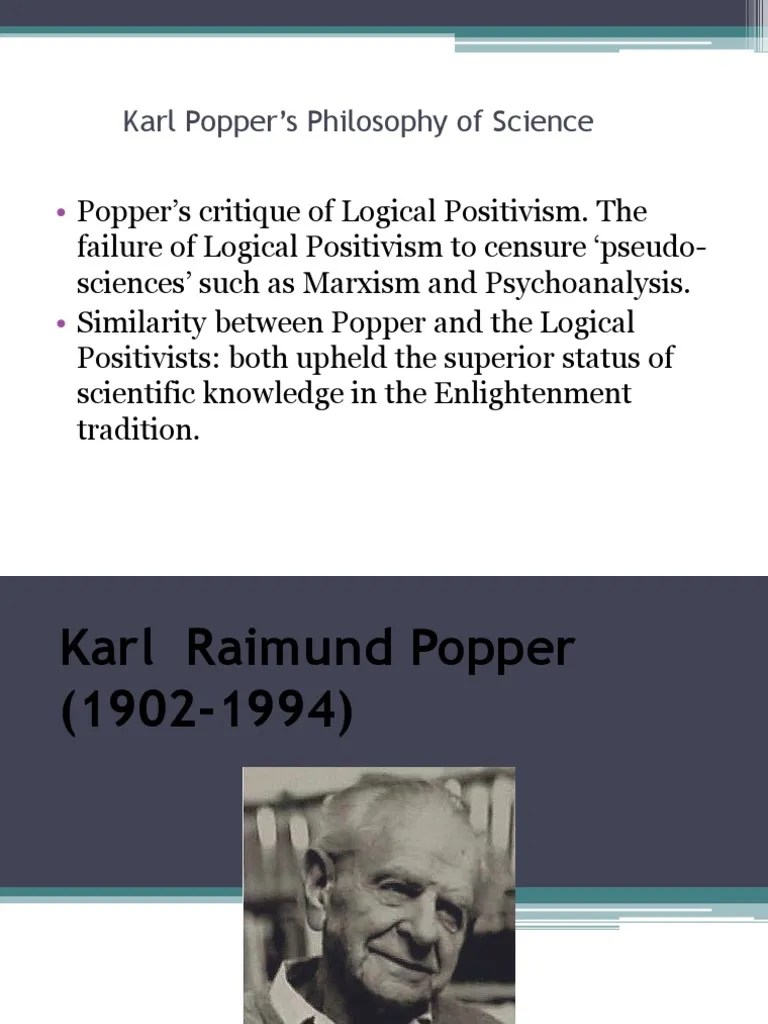 Karl Popper's Philosophy Of Science | PDF | Falsifiability | Karl Popper