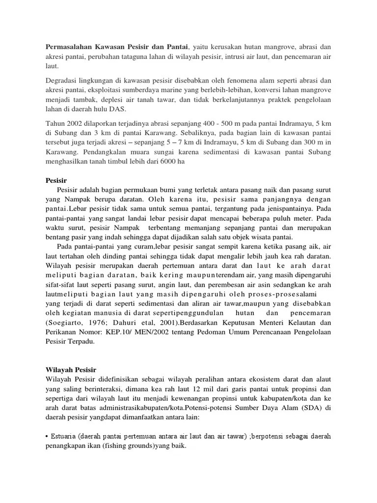Pesisir Dan Pantai | PDF