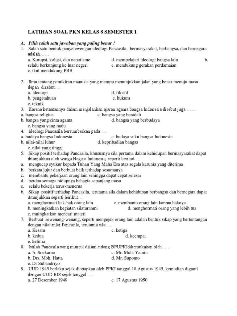 Check spelling or type a new query. Contoh Soal Pkn Kelas 12 Semester 1 Berbagai Contoh