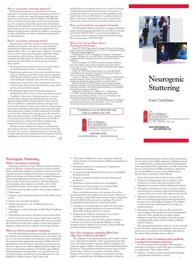 Neurogenic Stuttering | Stuttering | Medical Diagnosis