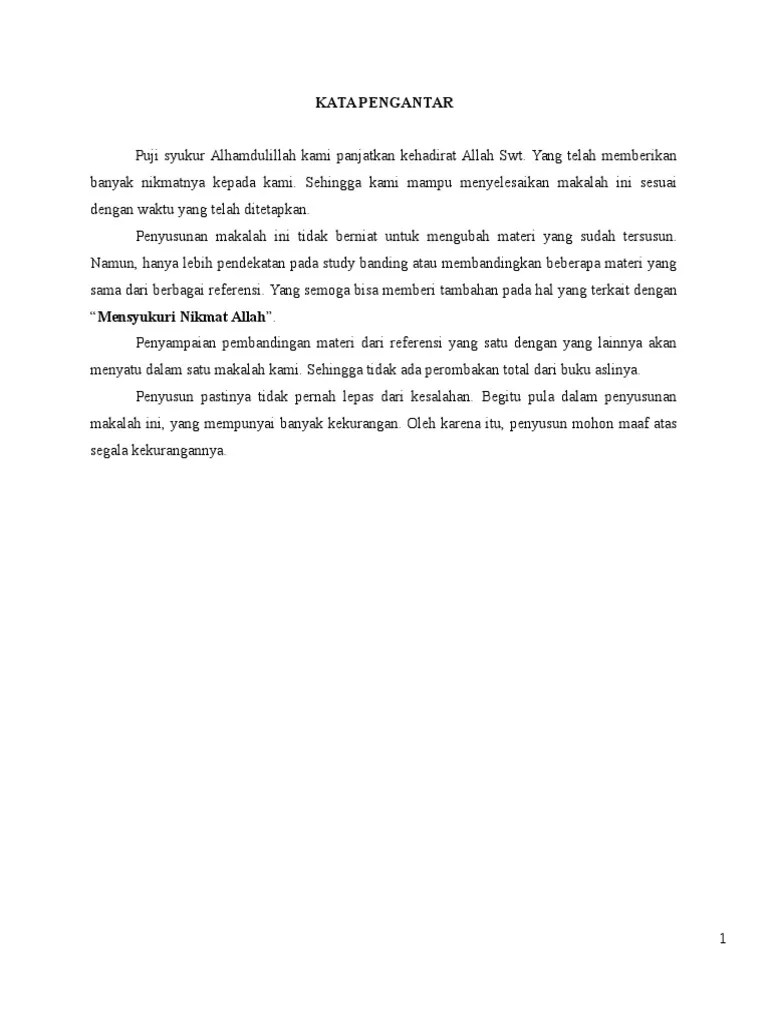 Mensyukuri Nikmat Allah | PDF