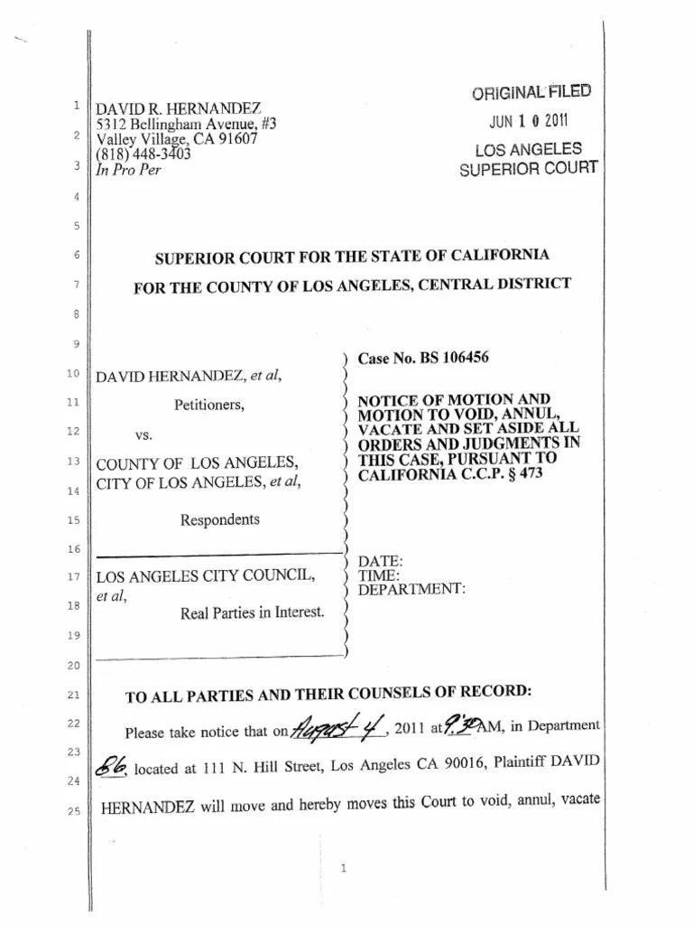 Motion To Set Aside | Judge | Ex Post Facto Law