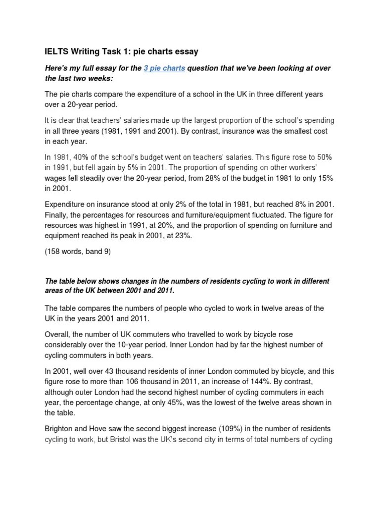 IELTS Writing Task 1 - Band 9 | PDF