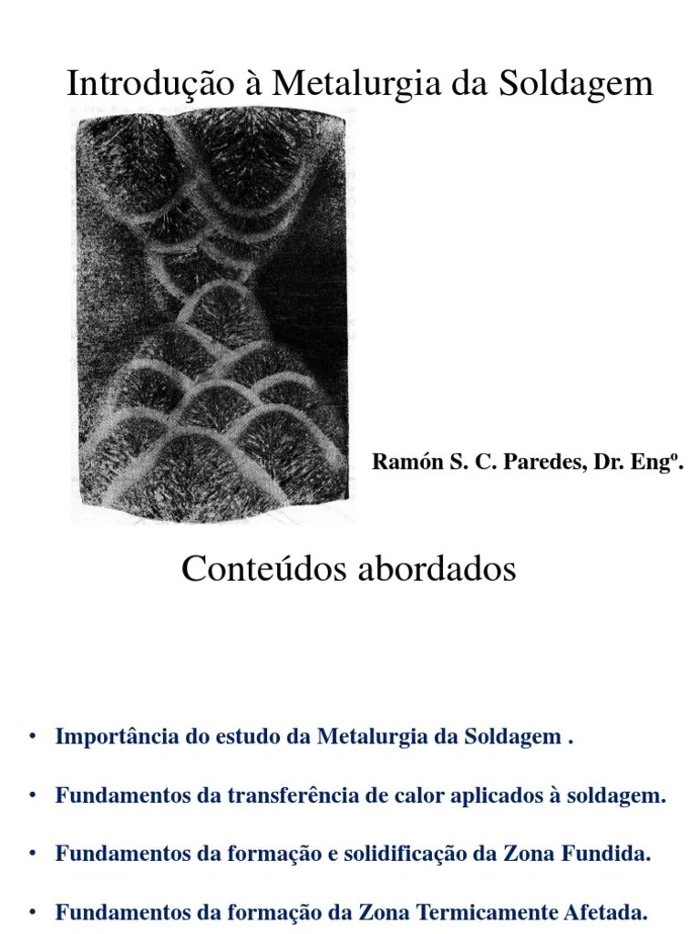 Introdução à Metalurgia Da Soldagem.pdf | PDF | Calor | Aço