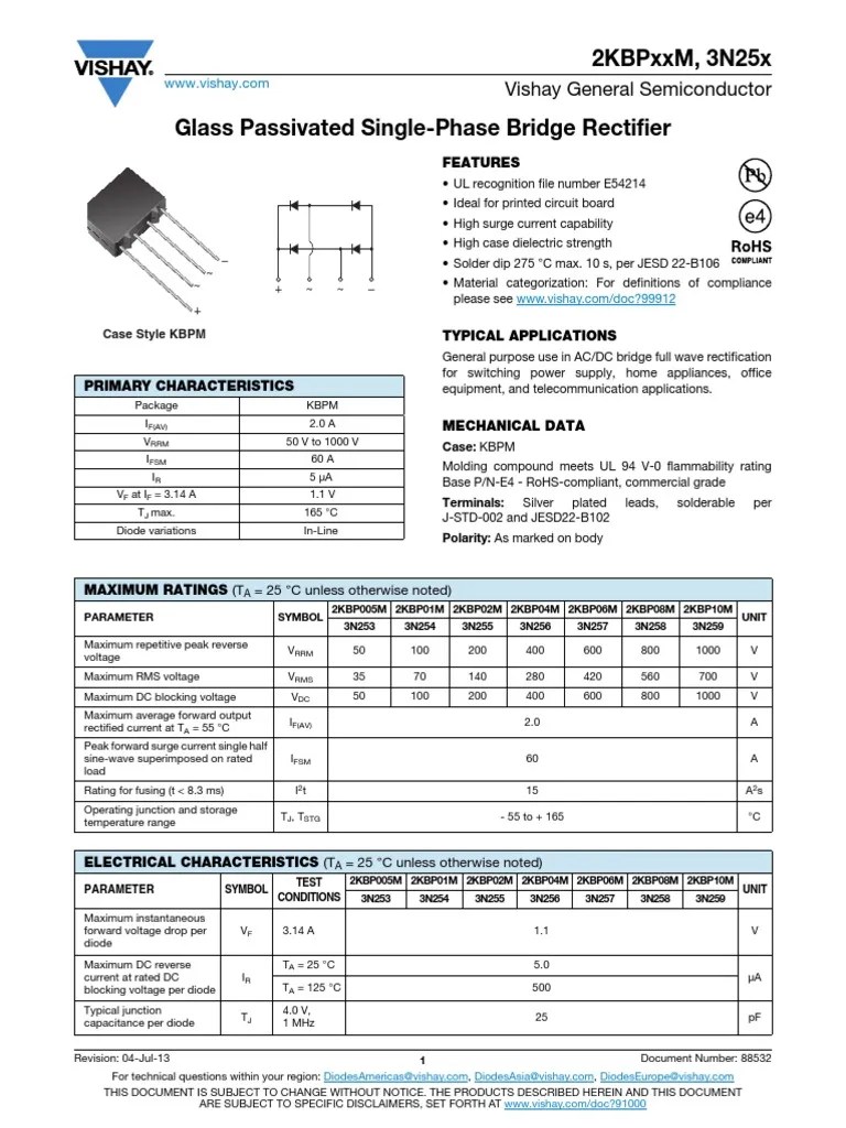 3n253 Rectifier Diode