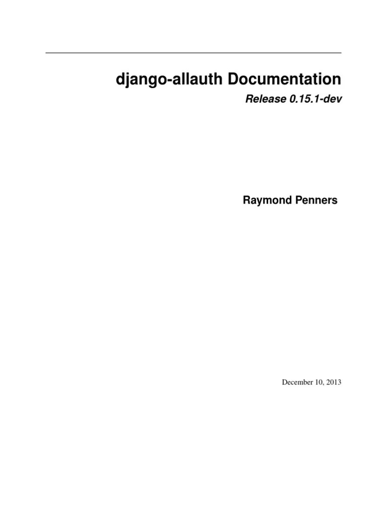Django Allauth | PDF | Email | Email Address