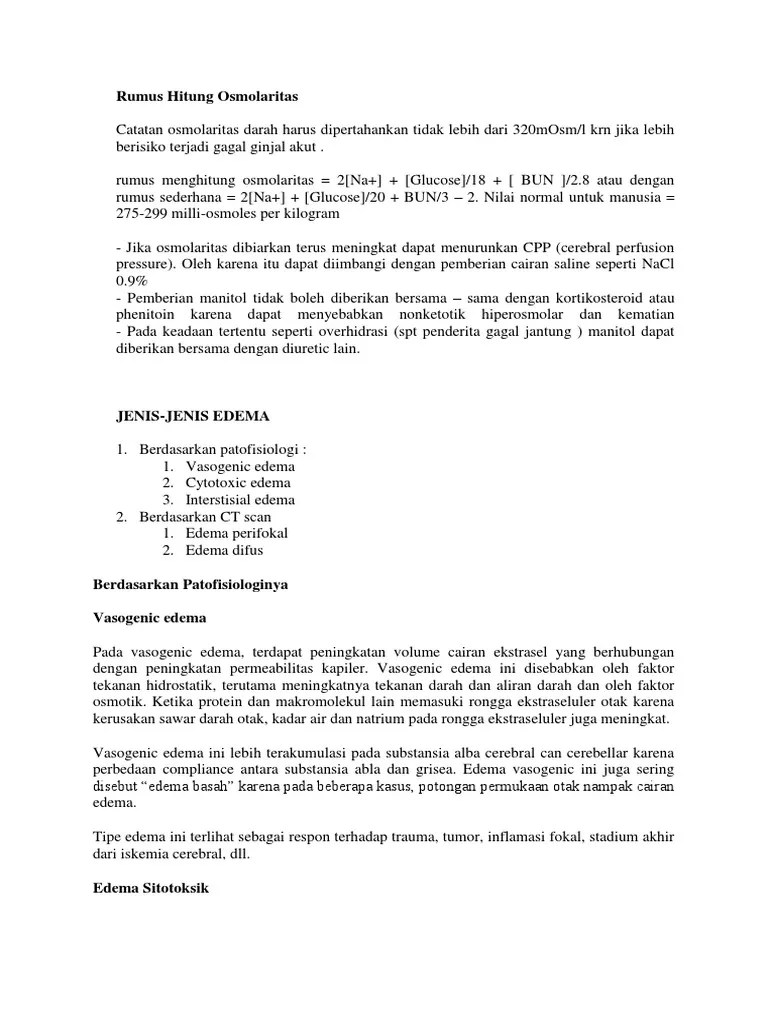 Rumus Hitung Osmolaritas 1 | PDF