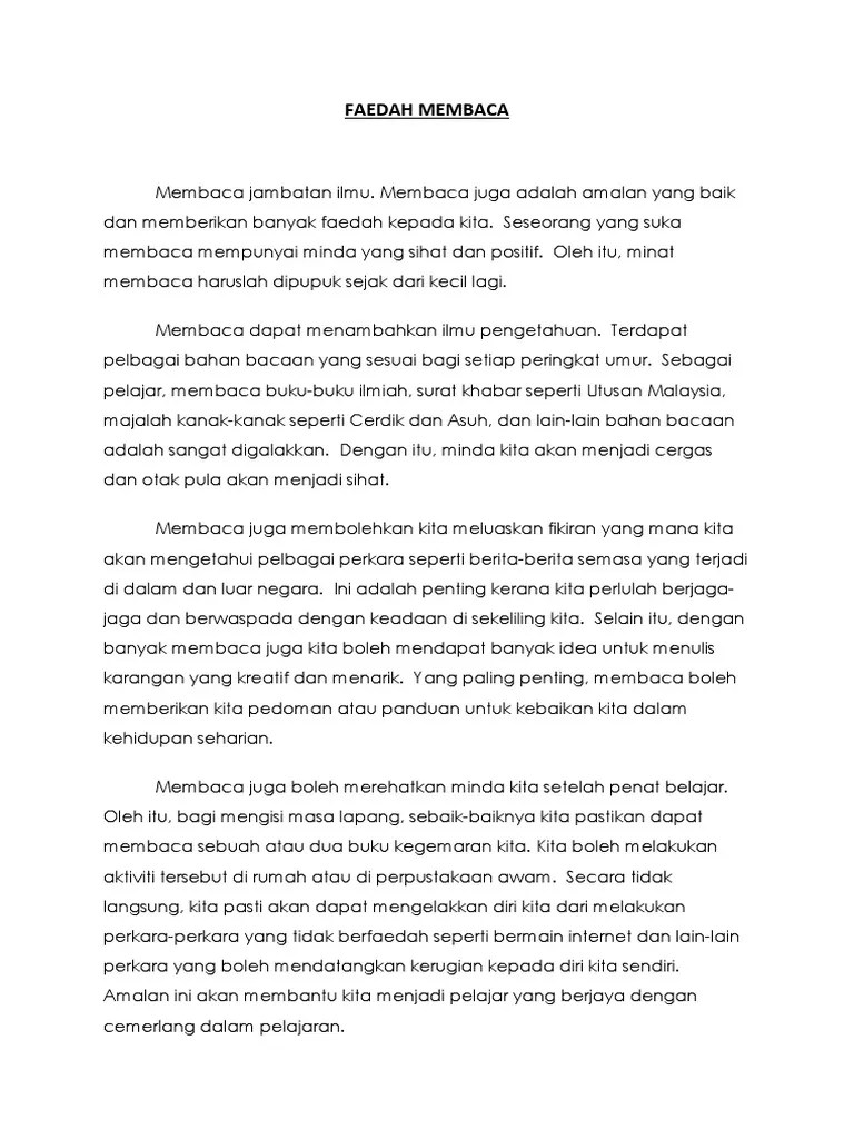 Hobi merupakan aktiviti yang dilakukan pada waktu lapang. Faedah Membaca Surat Khabar Letter 7saudara Com
