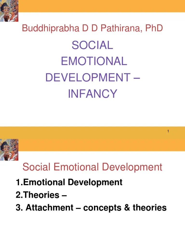 Social Emotional Development Pdf Attachment Theory Infants - Best Vintage Arts in Desktop