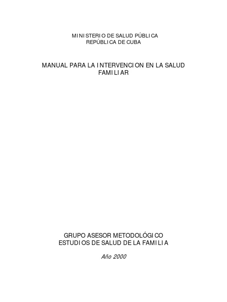 046 Manual De Intervencion Para La Salud Familiar | PDF | Familia | Parentesco