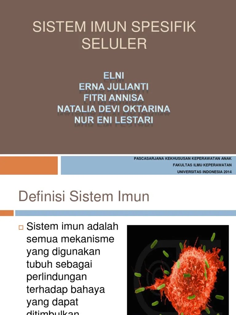 Sistem Imun Spesifik Seluler | PDF