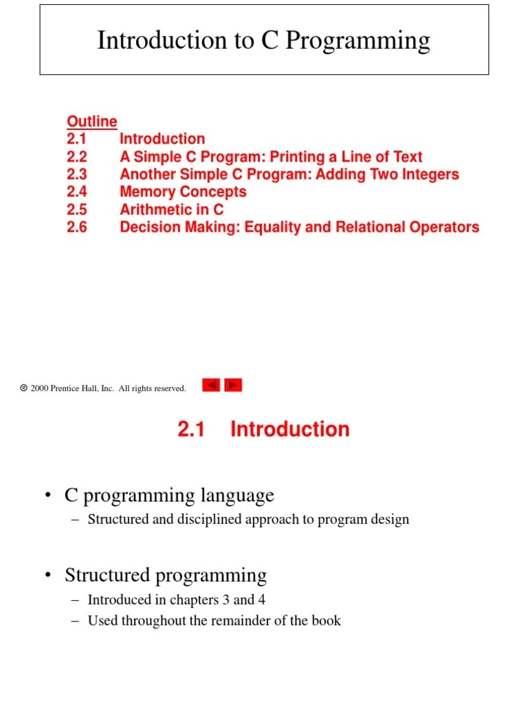 Introduction To C Programming | C (Programming Language) | Variable ...