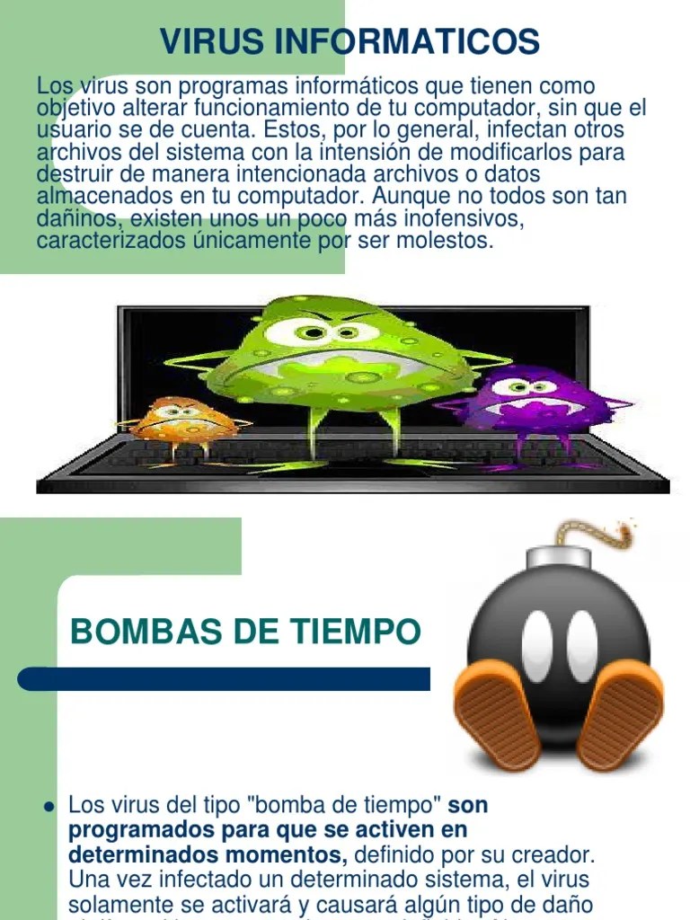 VIRUS INFORMATICOS Y Preevencion | PDF | Virus De Computadora | Archivo ...