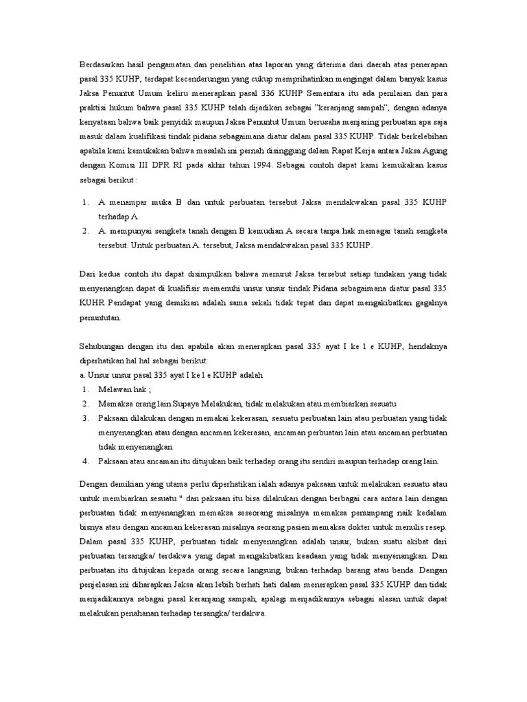 Pasal 335 | PDF