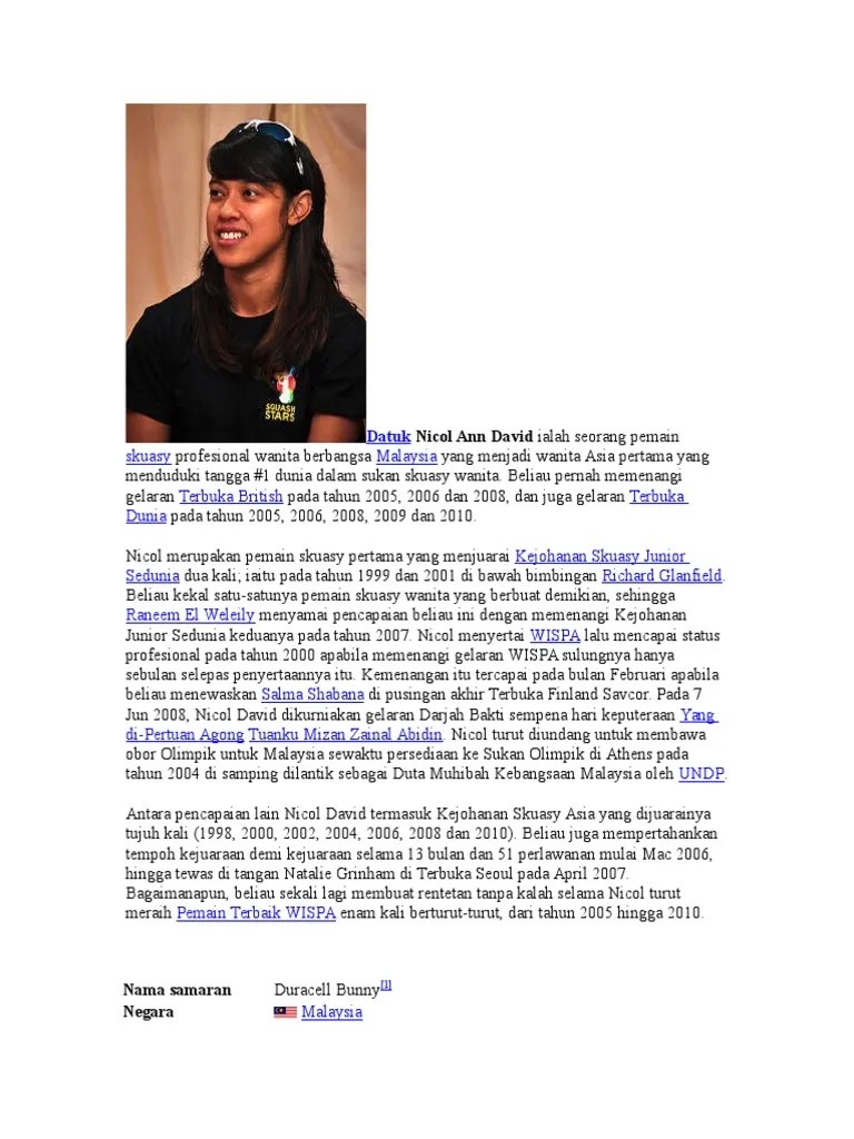 10 atlet kebangsaan mengharumkan nama malaysia di . Tokoh Sukan Negara Pdf