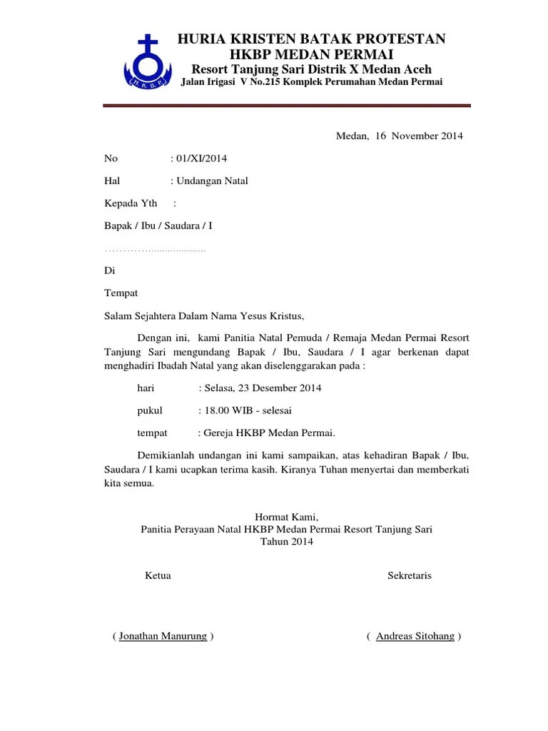 Contoh format surat perayaan natal dan tahunbaru 2019 koleksi undangan, desain undangan contoh, undangan, unik Contoh Undangan Natal Gereja Tulisan