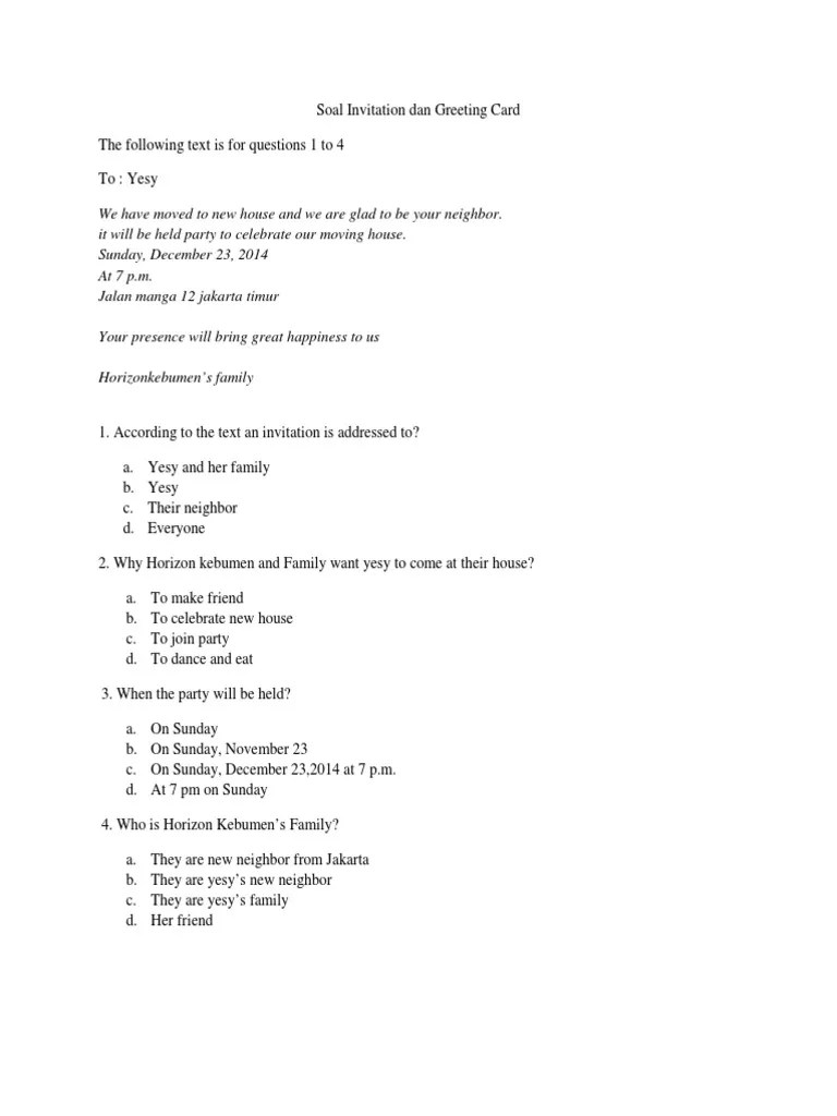 Yang digunakan untuk memberikan perintah (command), peringatan (warning), . Soal Invitation Dan Greeting Card Terbaru 2014 Pdf