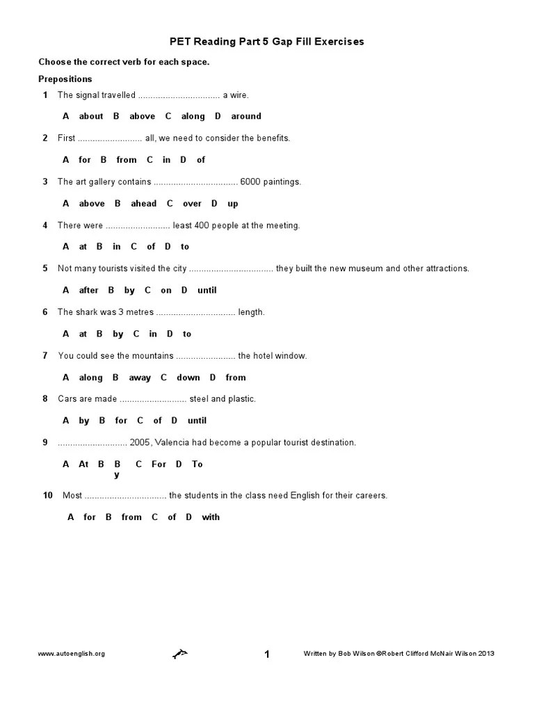 Pet Reading Part 5 | PDF