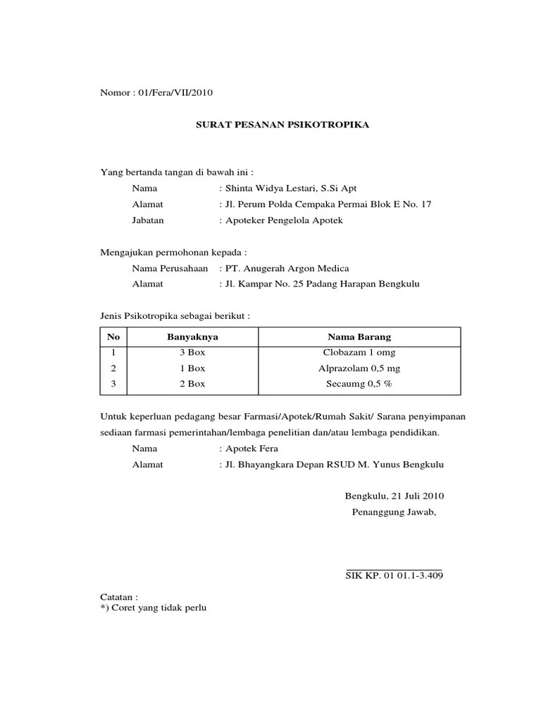 Surat Pesanan Alat Kesehatan Pdf 