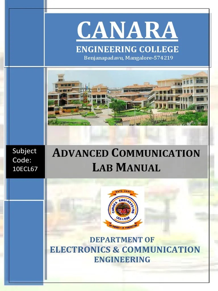 Advanced Communication Lab Manual PDF | PDF | Modulation | Antenna (Radio)