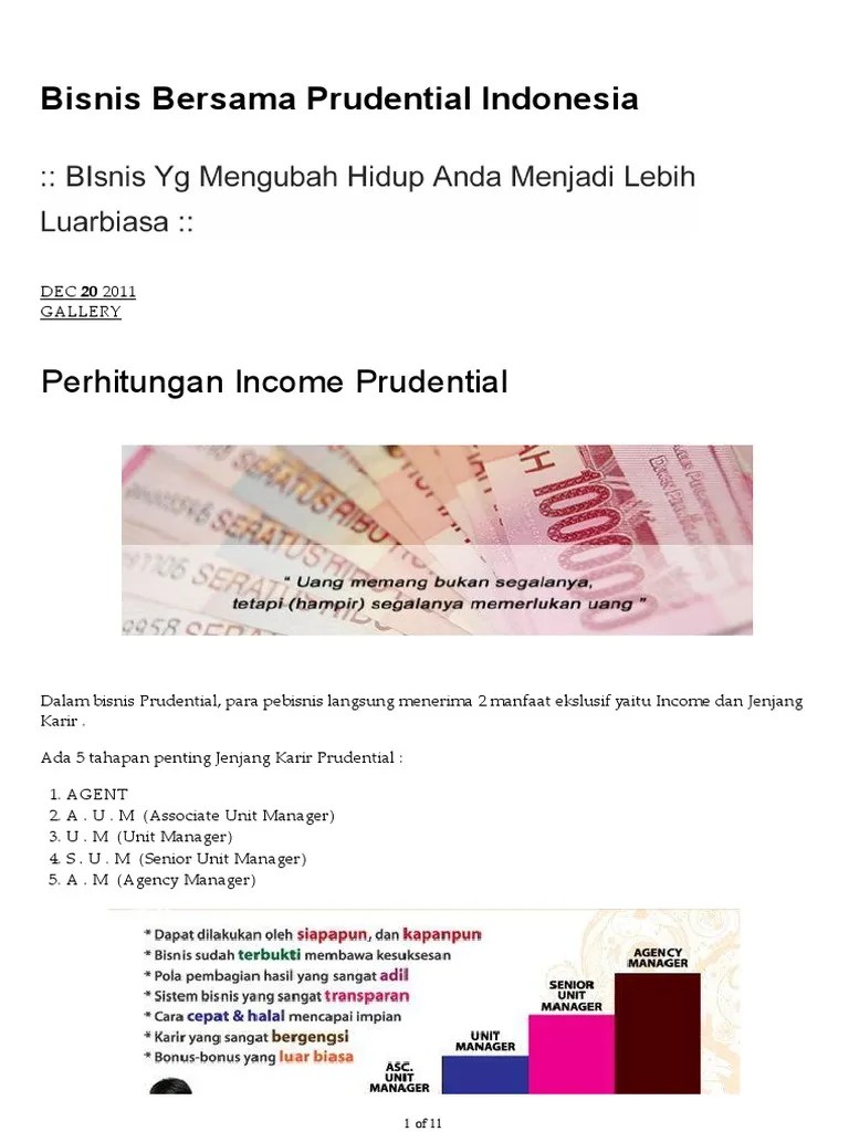 Perhitungan Income Prudential | PDF
