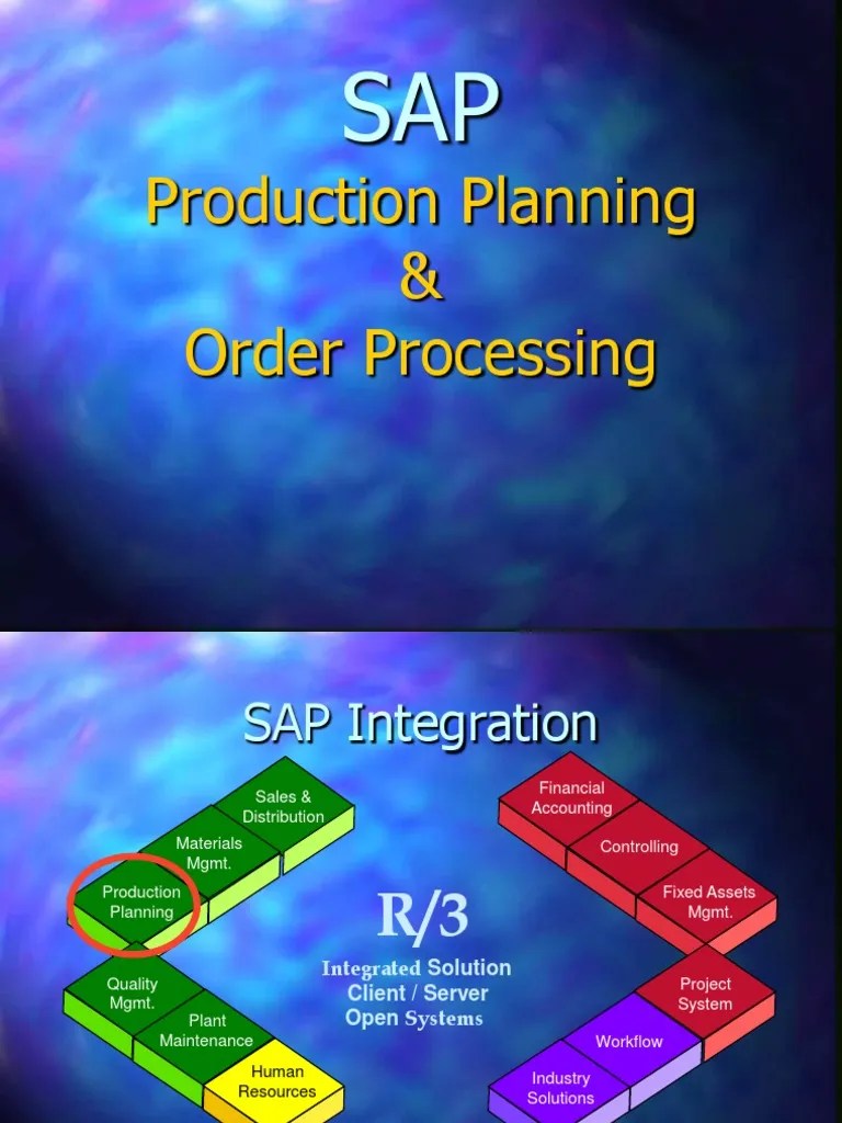 SAP PP Production Planning & Order Processing | Download Free PDF ...