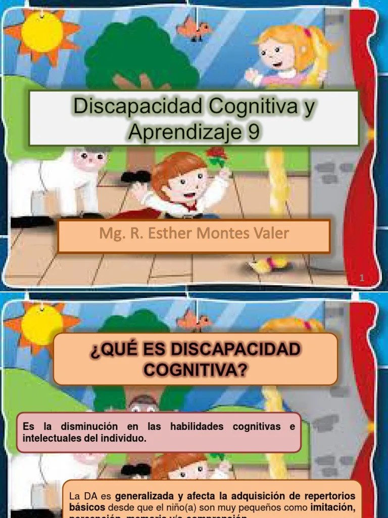 Discapacidad Cognitiva Y Aprendizaje | PDF | Discapacidad Intelectual | Invalidez