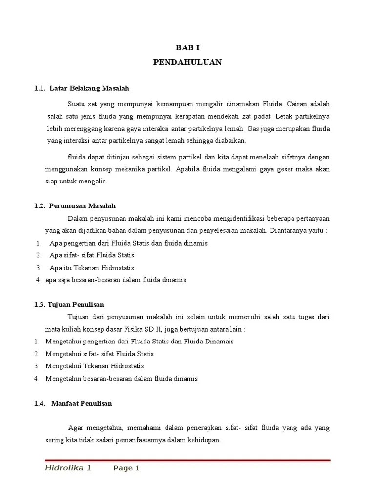 Makalah Fisika Fluida Dinamis Pdf Download Makalah Pdf 