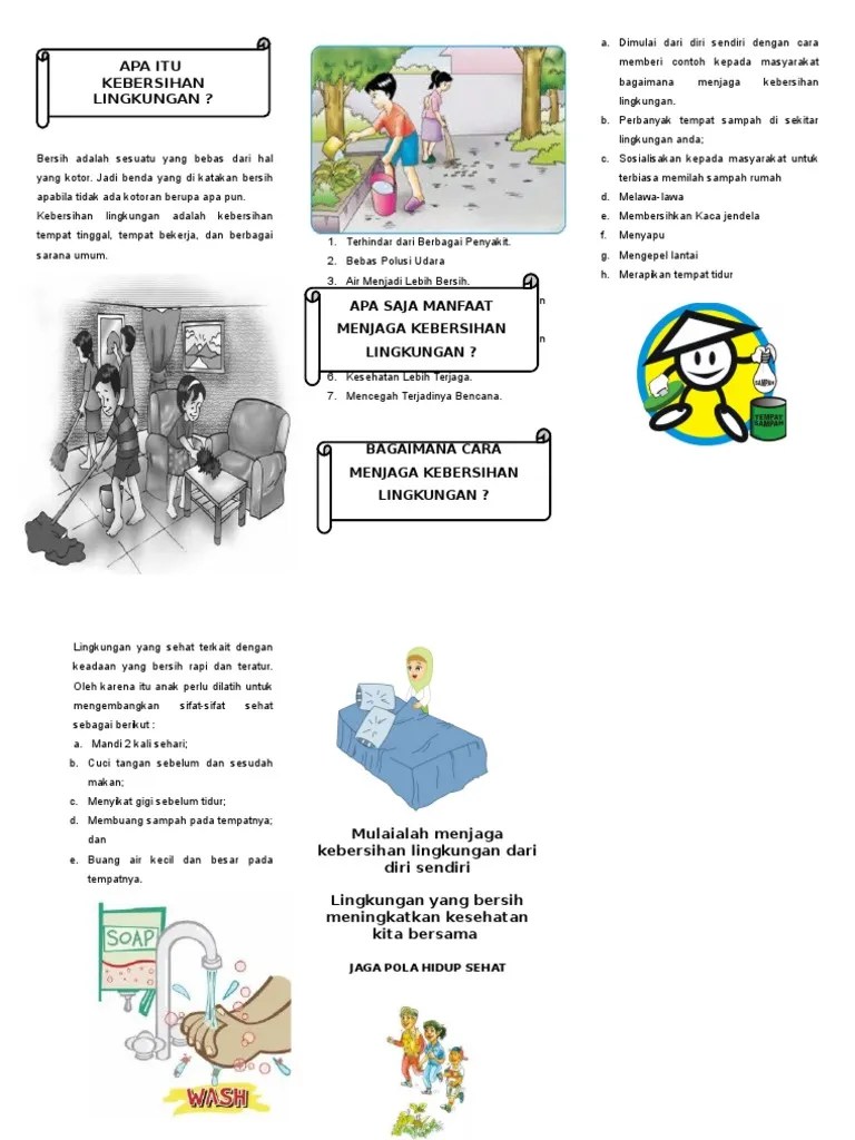 12 cara menjaga kebersihan lingkungan · 1. Leaflet Kebersihan Lingkungan 2 Pdf