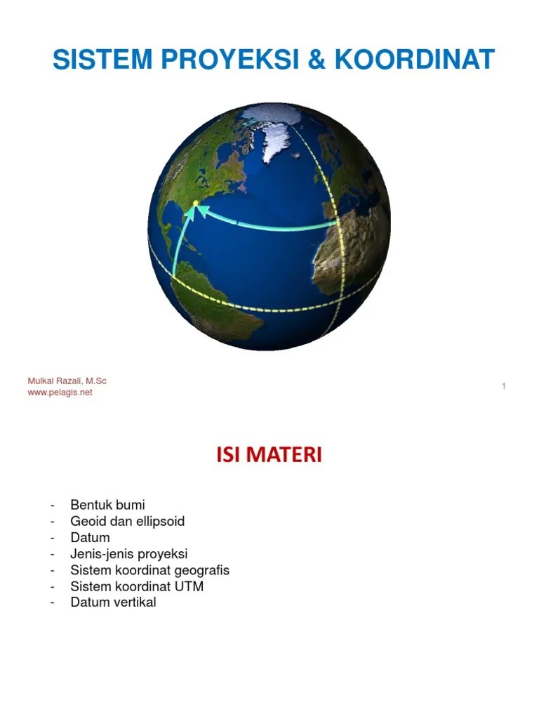 Sistem Proyeksi Dan Koordinat | PDF