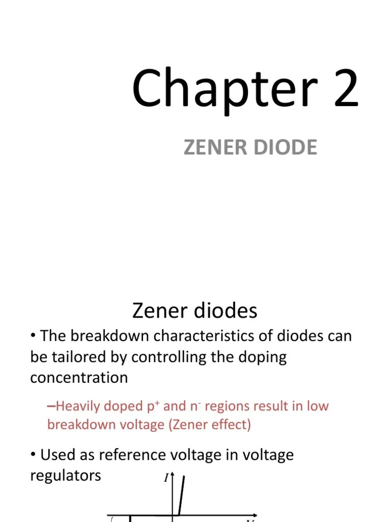 1410040957 1064 Chapter 2 Zener Diode Diode P N Junction