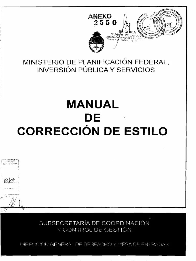 Manual De Corrección De Estilo | PDF