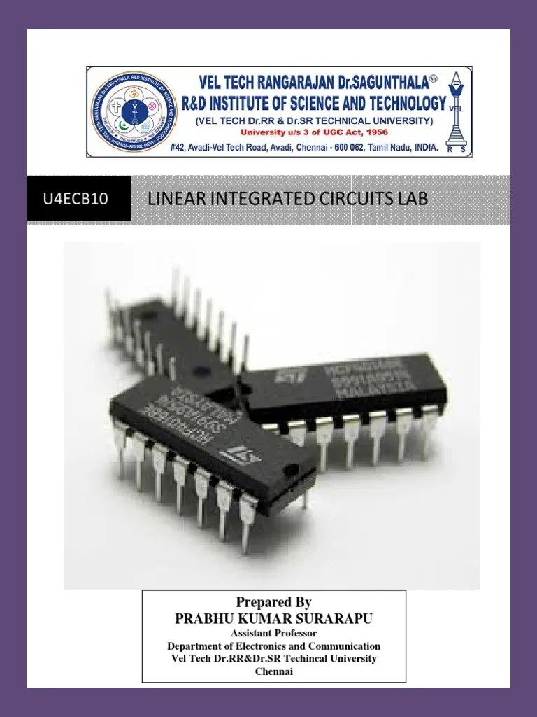 Linear Integrated Circuit Lab Manual By Prabhu Pdf