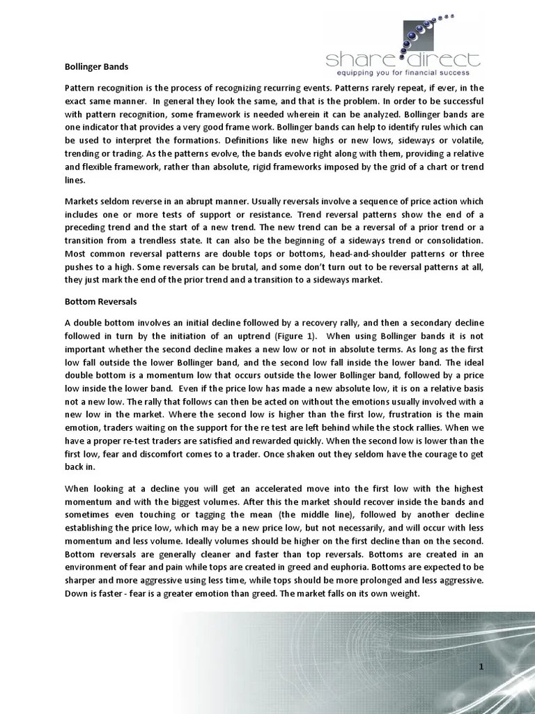 Bollinger Band Strategy | PDF | Market Trend | Financial Markets