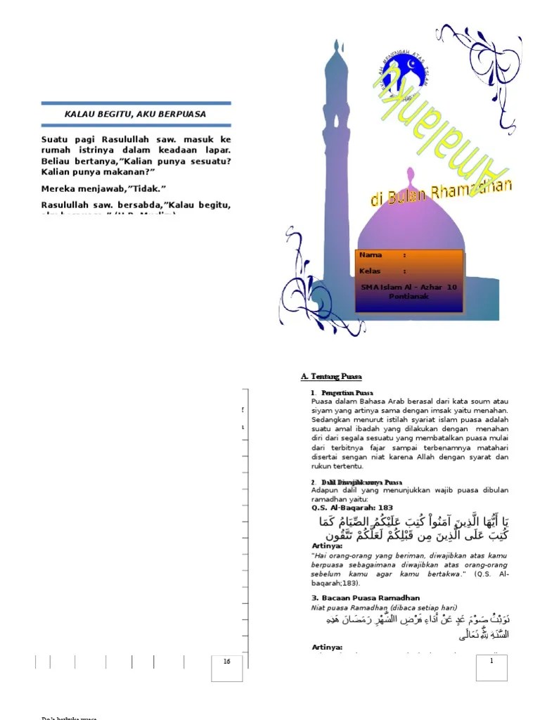 Buku Amaliah Ramadhan | PDF