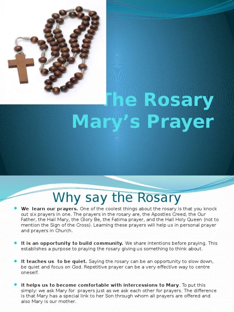 The Rosary PowerPoint | Rosary | Mary, Mother Of Jesus