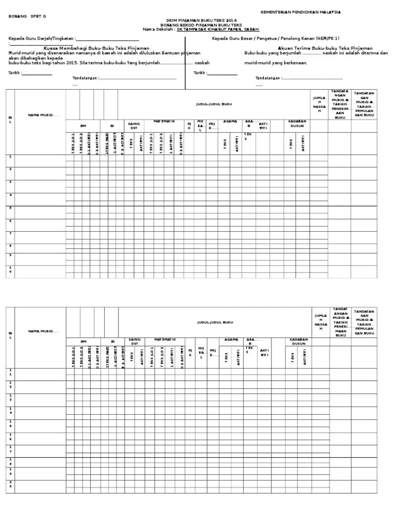 Homepage > borang g spbt. Borang G Spbt Sekolah Rendah
