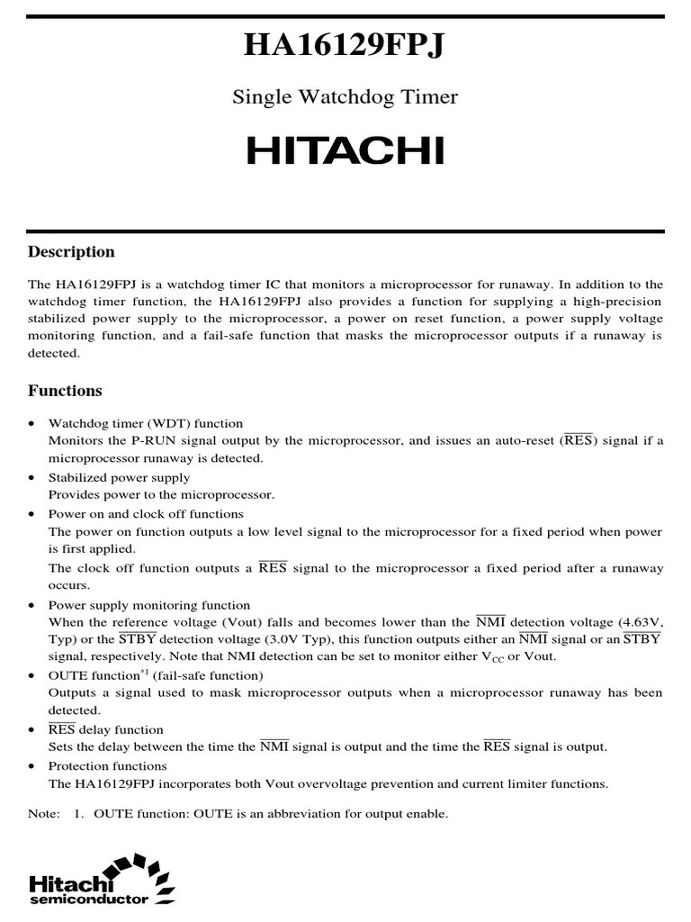 16129fpj Hitachi Power Supply Capacitor