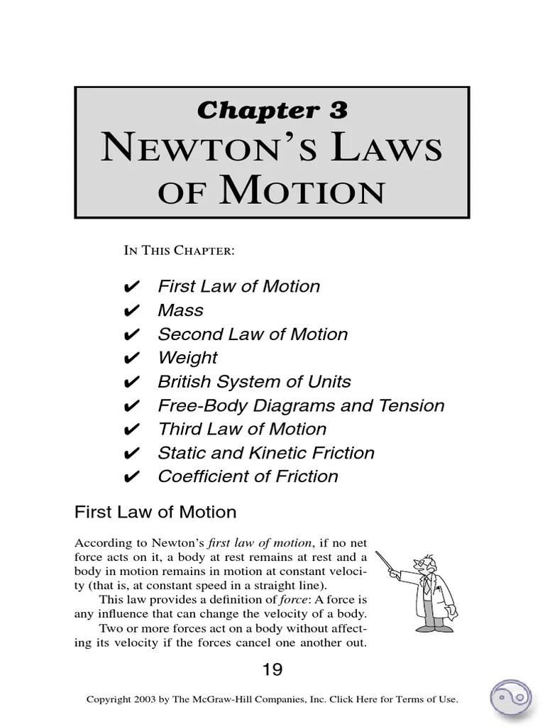 Newton's Law Of Motion PDF | Download Free PDF | Friction | Force