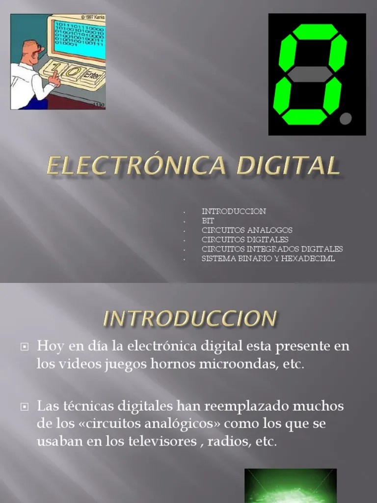Electrónica Digital - PDF | Electrónica | Ingenieria Eléctrica