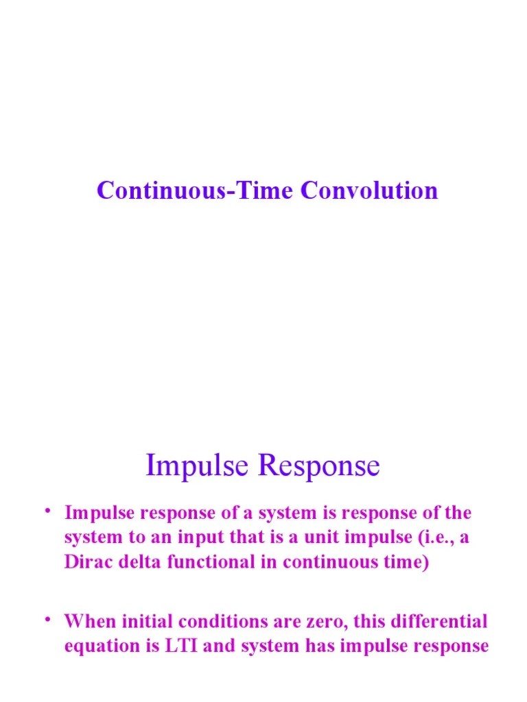 EE207 Convolution | PDF | Convolution | Function (Mathematics)