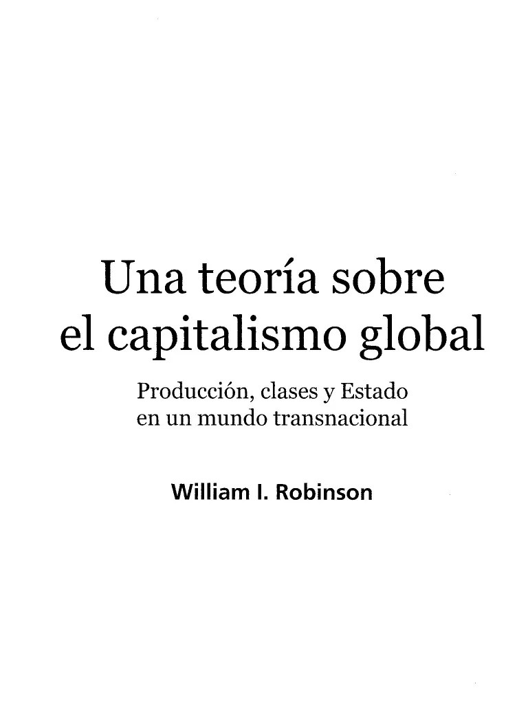 Pdf Una Teor A Sobre El Capitalismo Global Producci N Clase Y - Best Light Patterns in Mobile