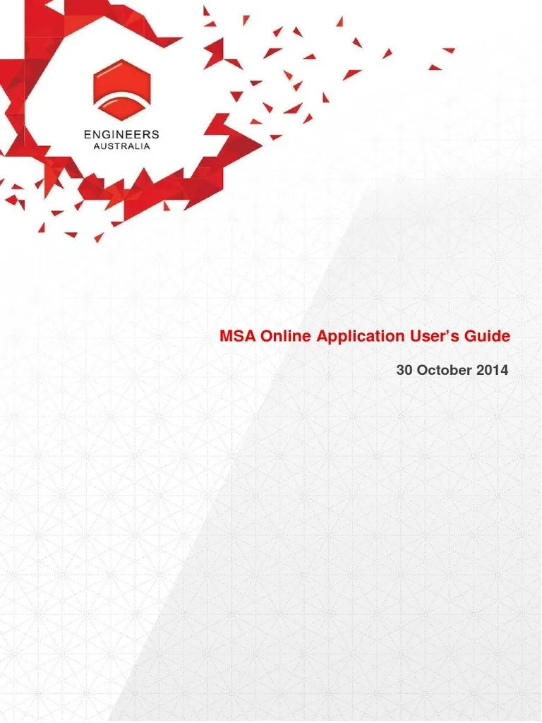 Msa Applicants Users Guide 28012015 Credit Card Identity