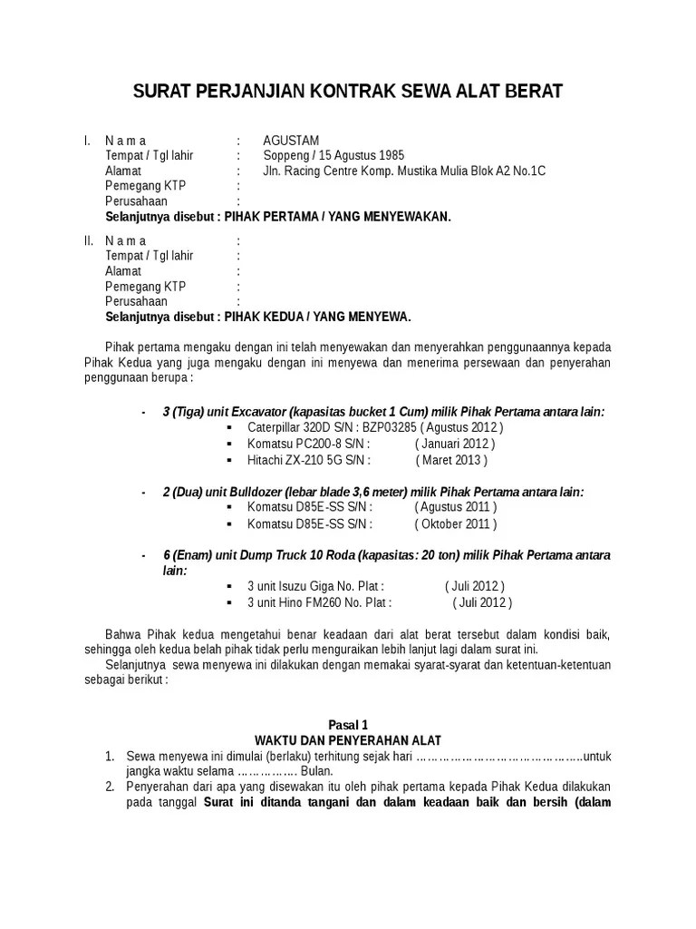 Pengertian tersebut tidaklah salah karena teks berita acara memang berbentuk laporan. Contoh Kontrak Pdf