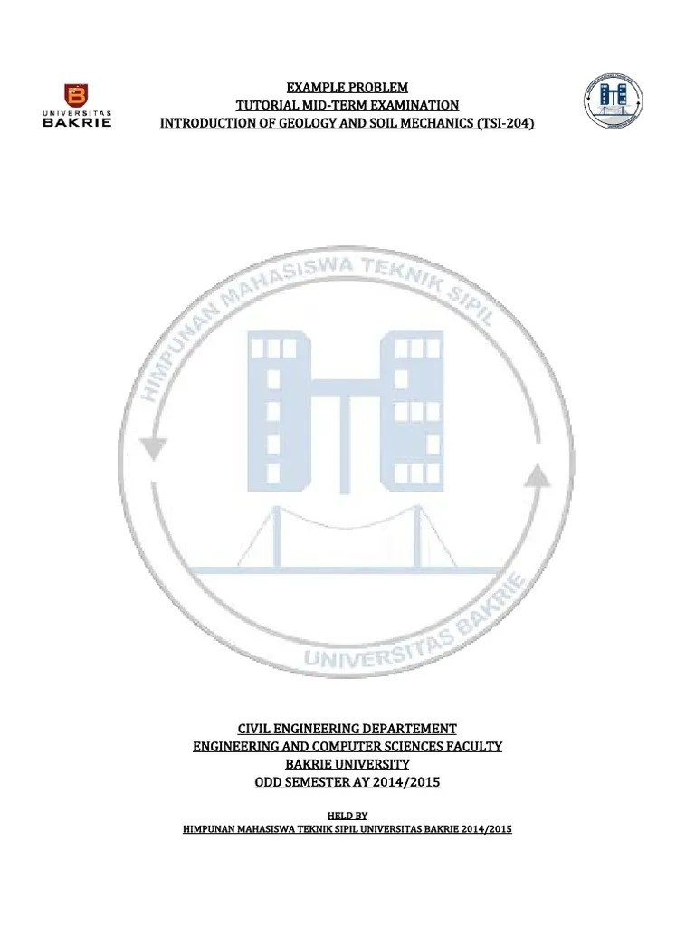 Introduction To Geology And Soil Mechanics (Tutorial) | PDF | Soil Mechanics | Soil